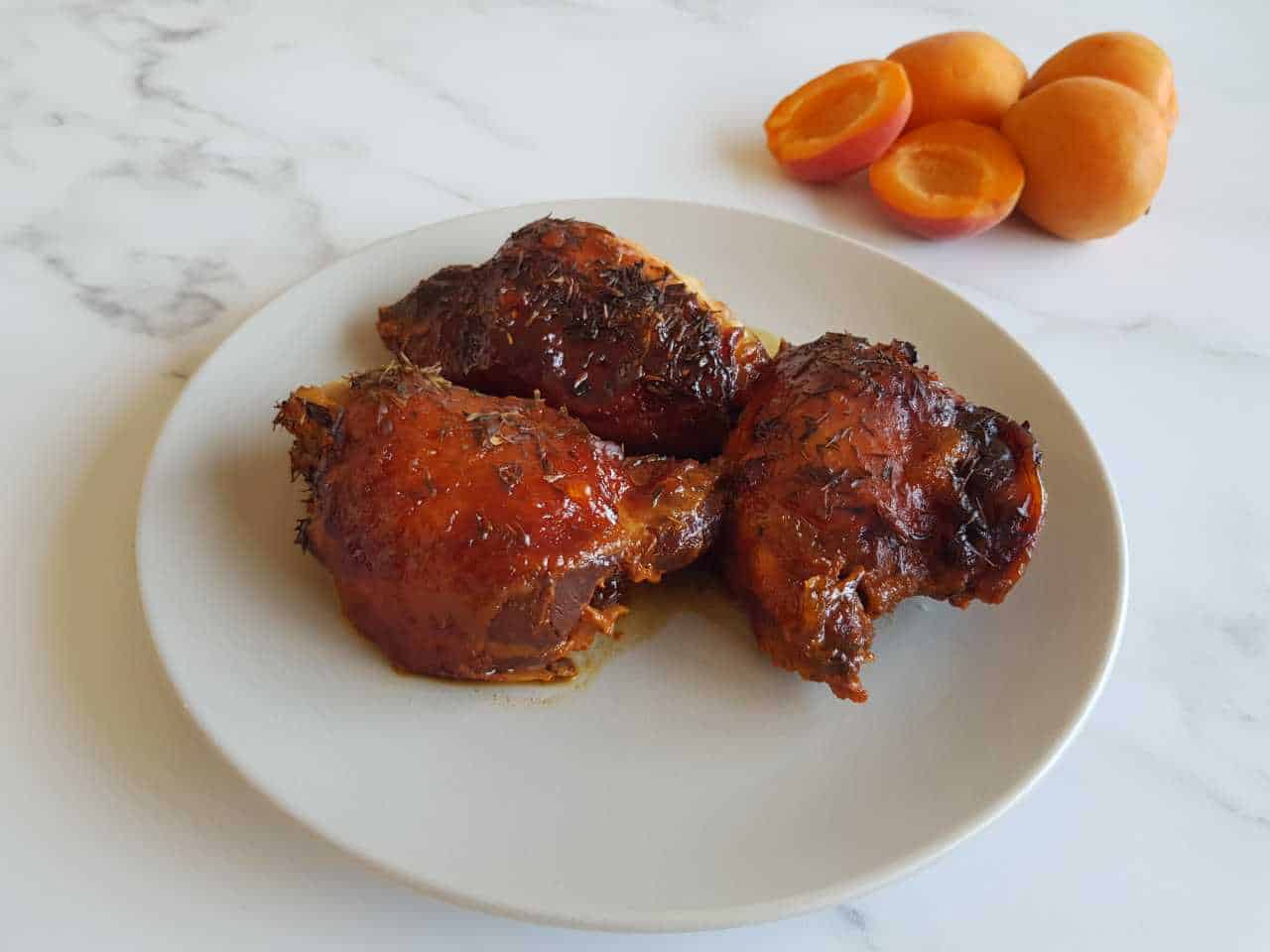 Apricot chicken in the slow cooker