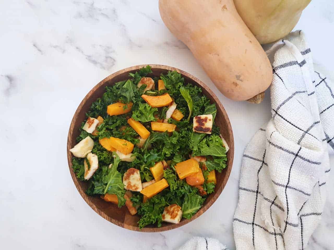 Halloumi and butternut squash salad Hint of Healthy