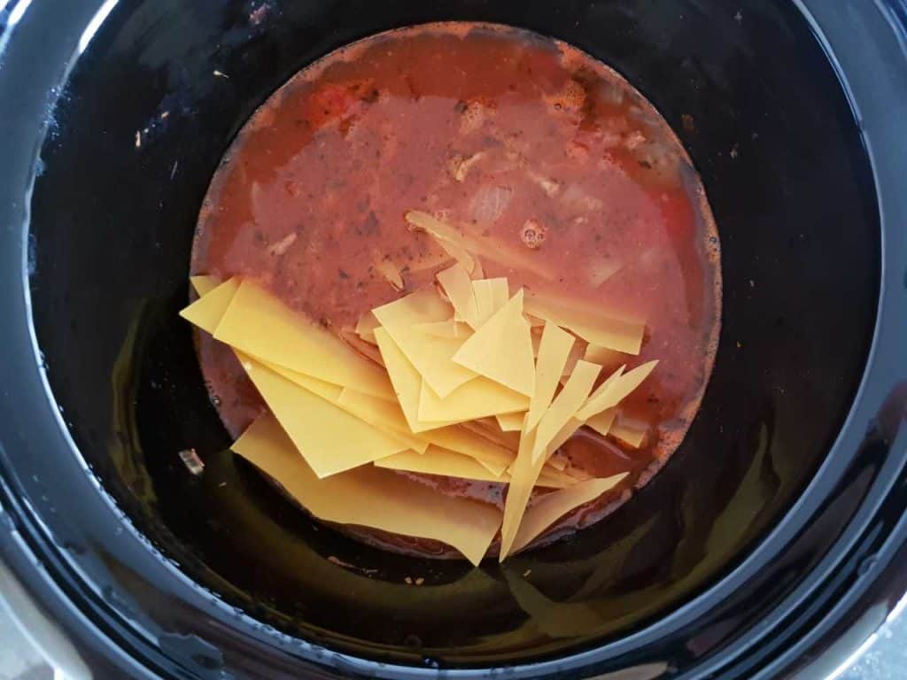 Lasagna soup