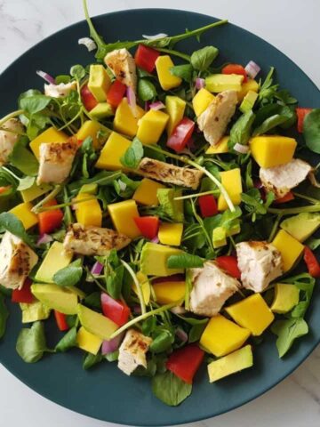 Mango and chicken salad