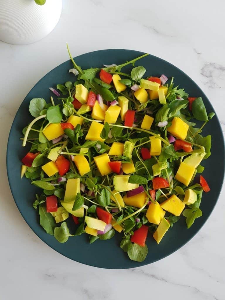 Mango salad with chicken