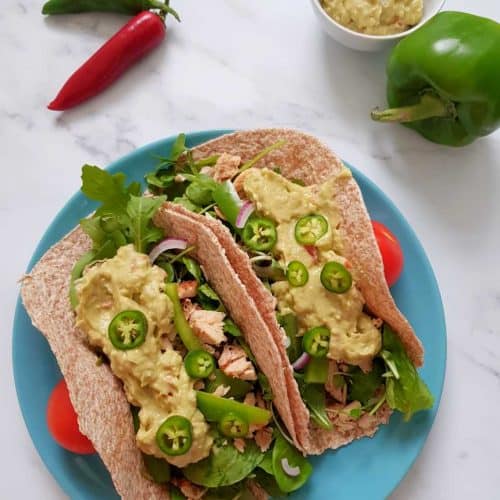 Pulled chicken thigh tacos