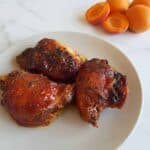 Apricot chicken thighs.