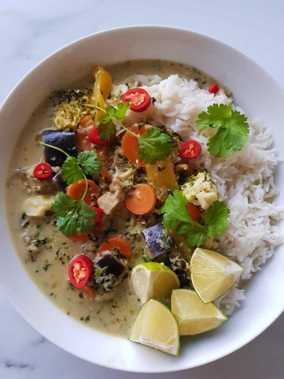 vegan Thai green curry