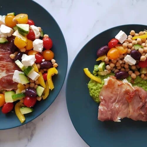 Cod wrapped in prosciutto