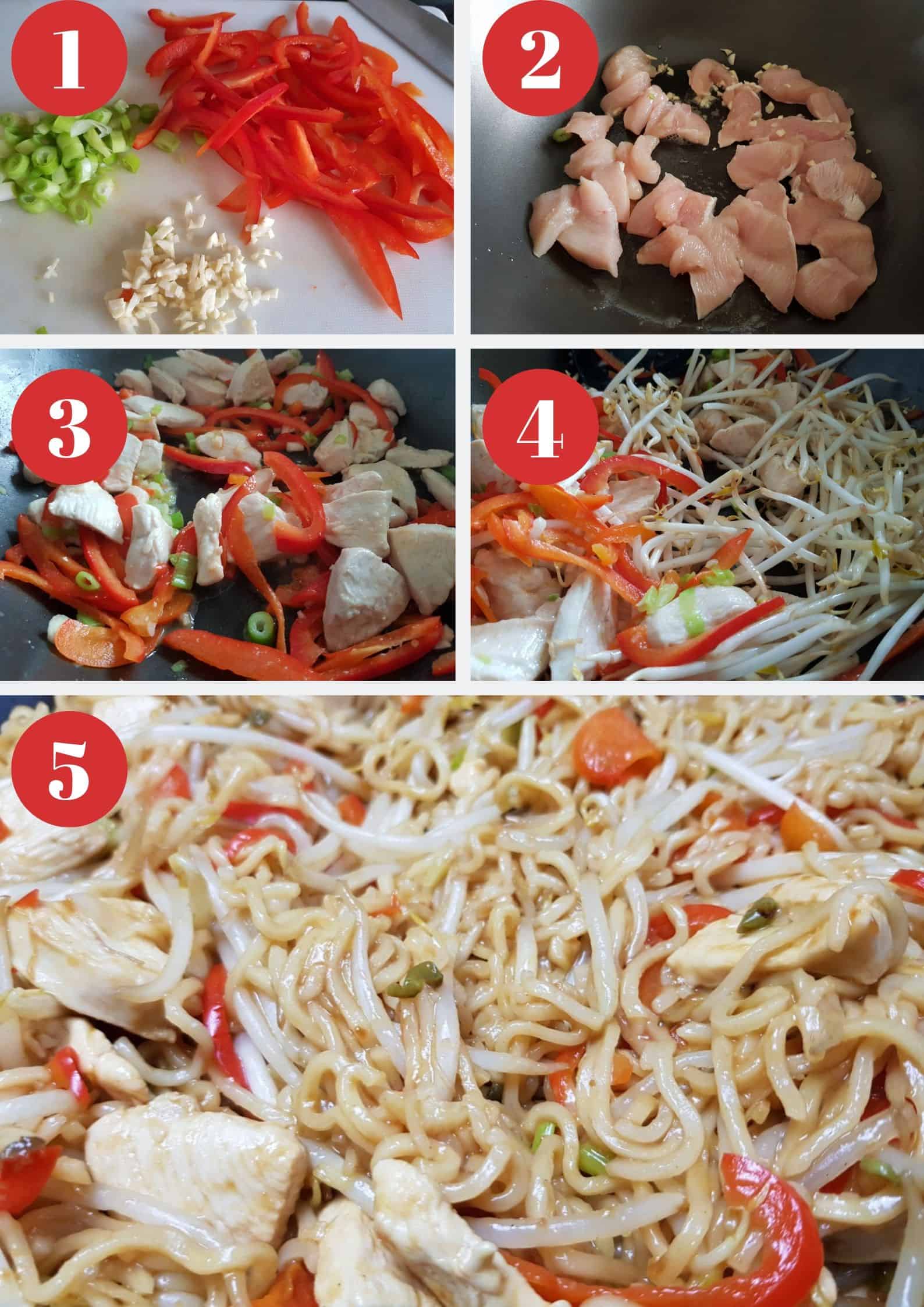 How to make chicken chow mein