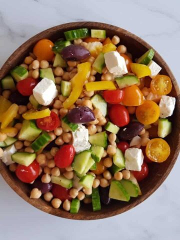 Mediterranean chickpea salad