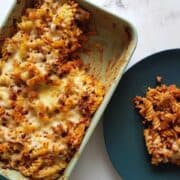 Minced beef pasta bake - Hint of Healthy