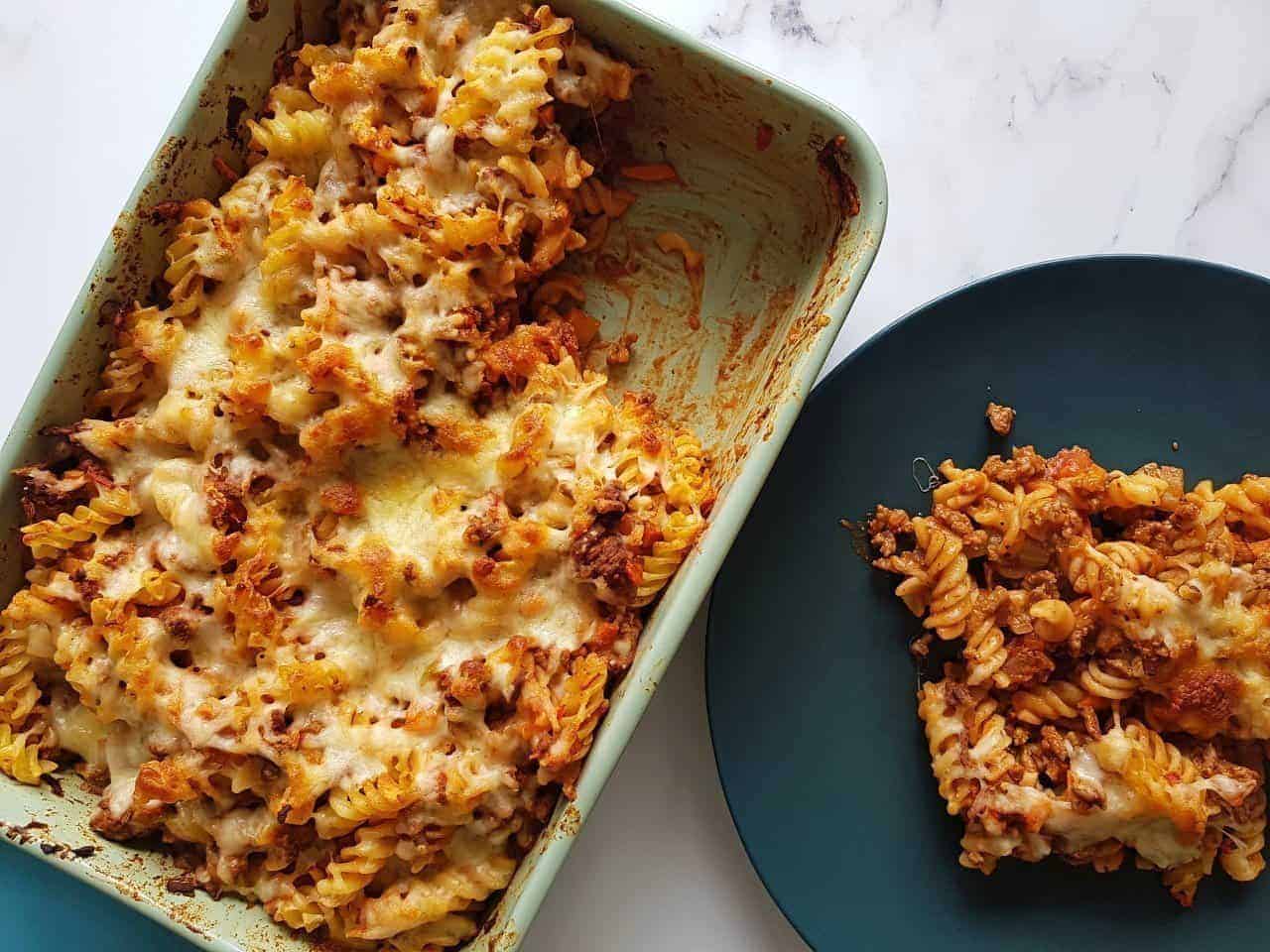 Minced Beef Pasta Bake Hint Of Healthy