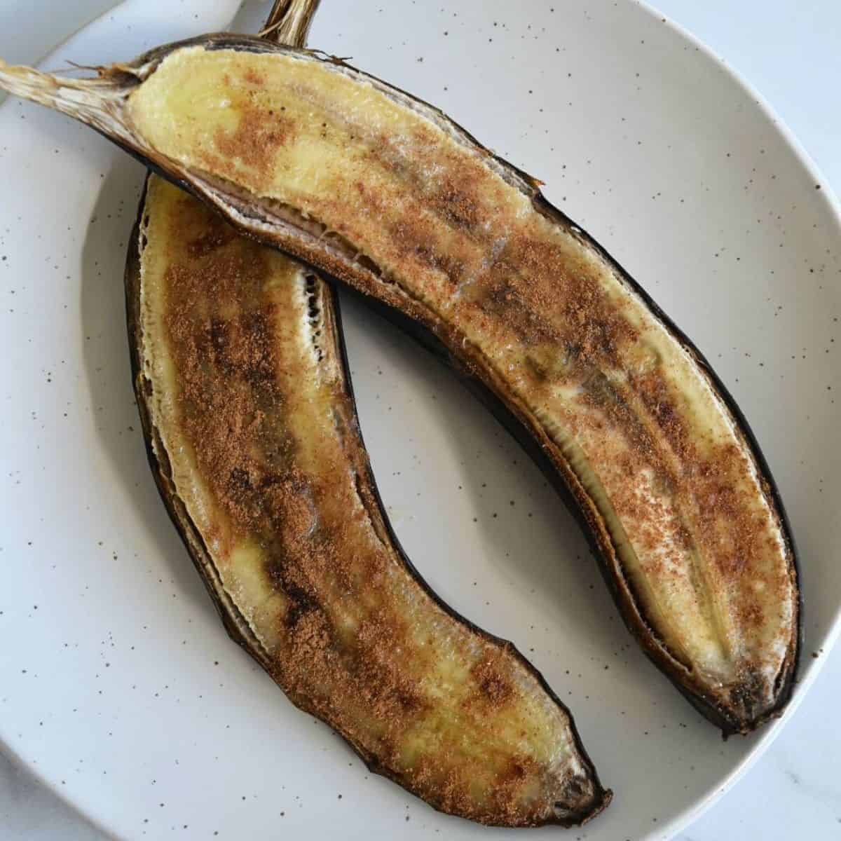 Caramelized Oven Baked Bananas Hint Of Healthy