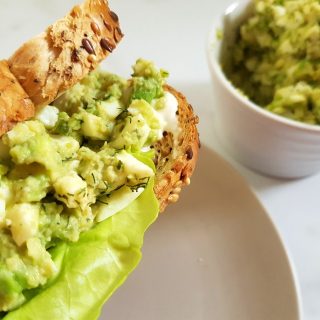 egg avocado salad sandwich.