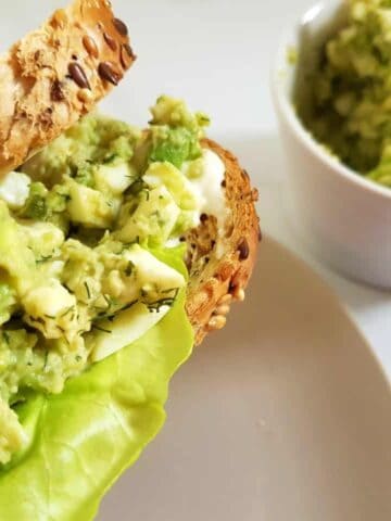 egg avocado salad sandwich.