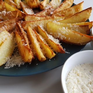 potato wedges with parmesan.