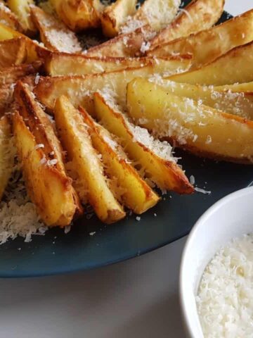 potato wedges with parmesan.