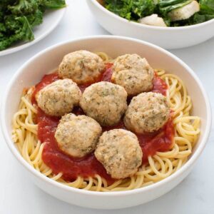 Baked Turkey Meatballs.