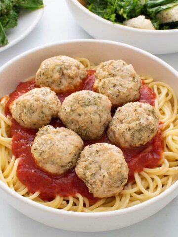 Baked Turkey Meatballs.