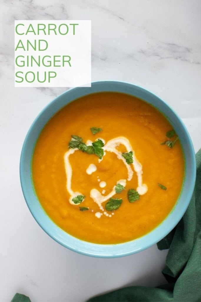 Healthy & Easy Carrot and Ginger Soup - Hint of Healthy