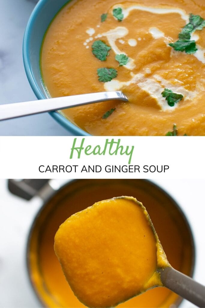 Healthy & Easy Carrot and Ginger Soup - Hint of Healthy