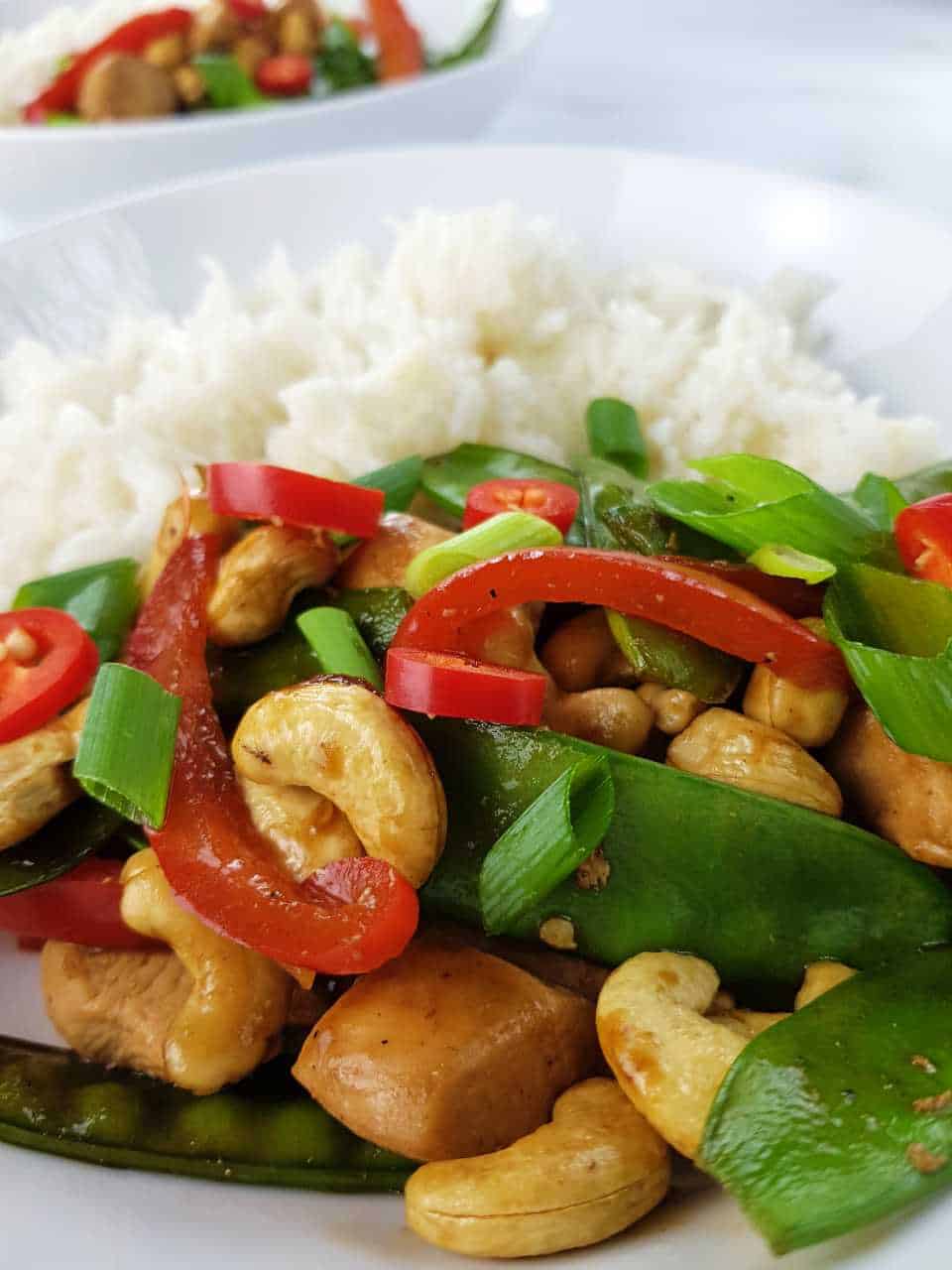 Cashew chicken stir fry Hint of Healthy