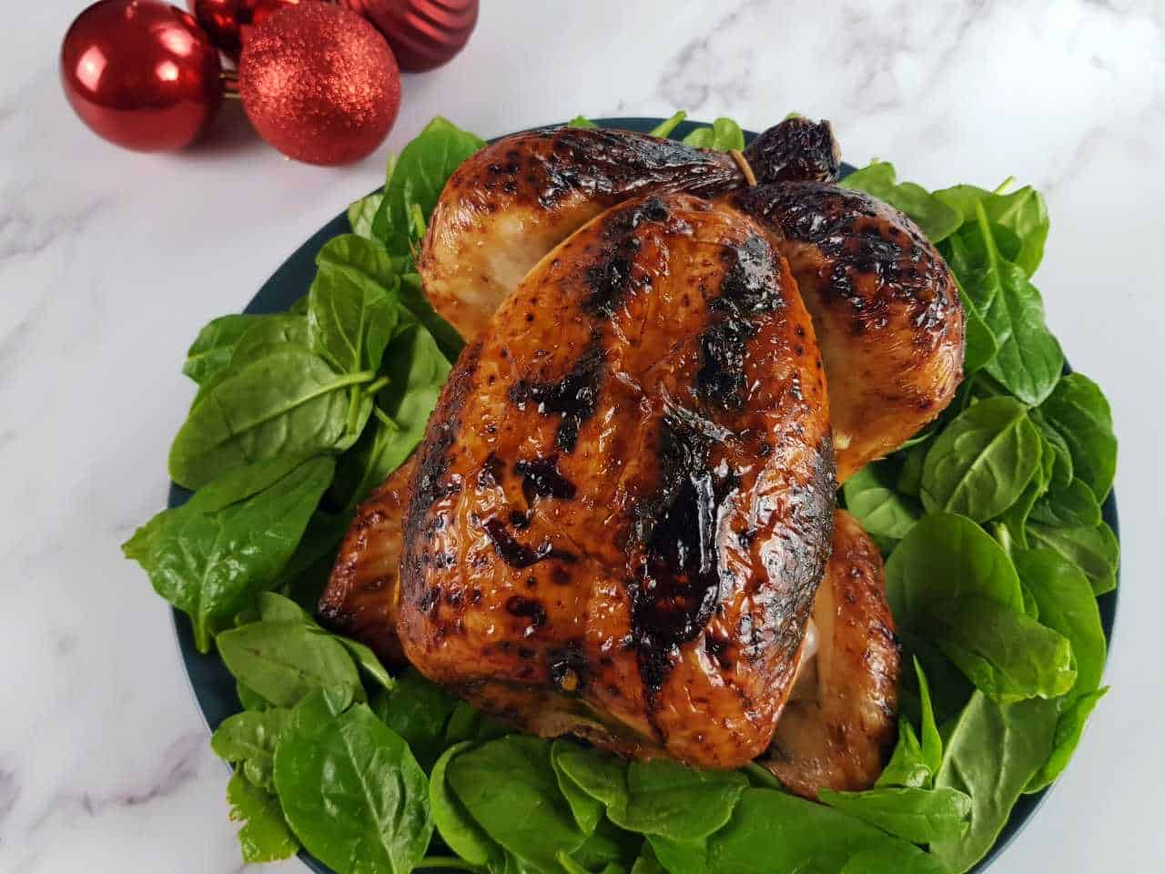 Honey glazed roast chicken | Hint of Healthy