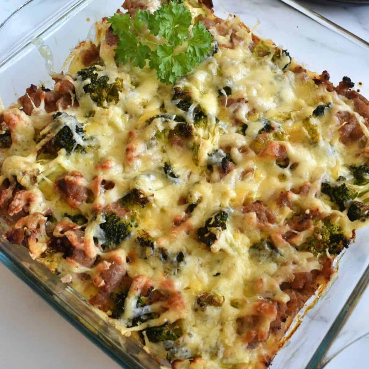 Broccoli sausage casserole-image
