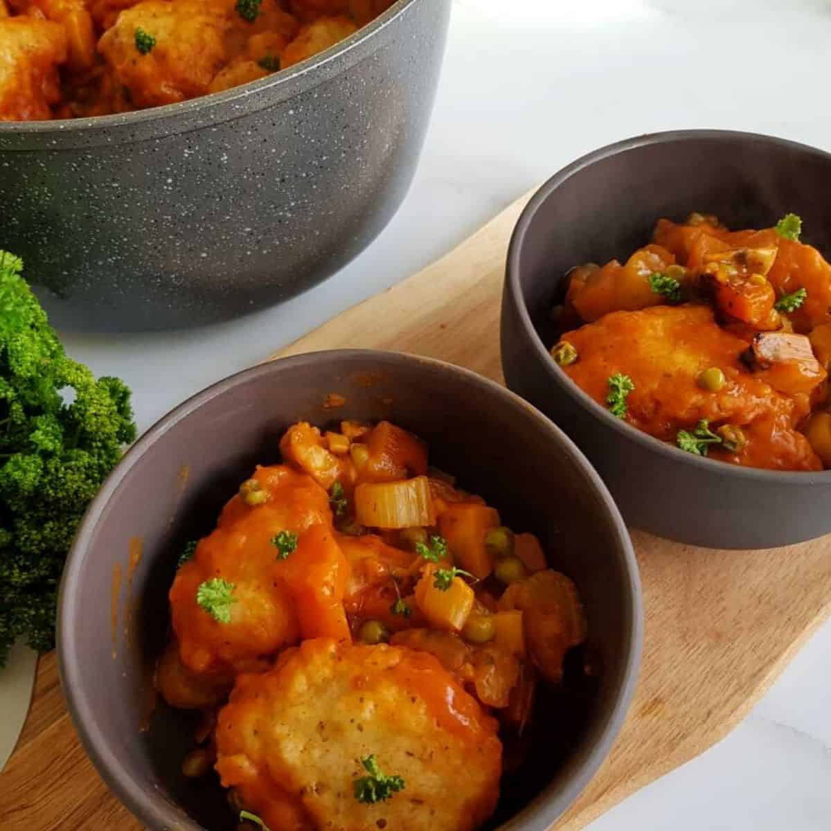 Vegetable Stew With Dumplings Hint Of Healthy