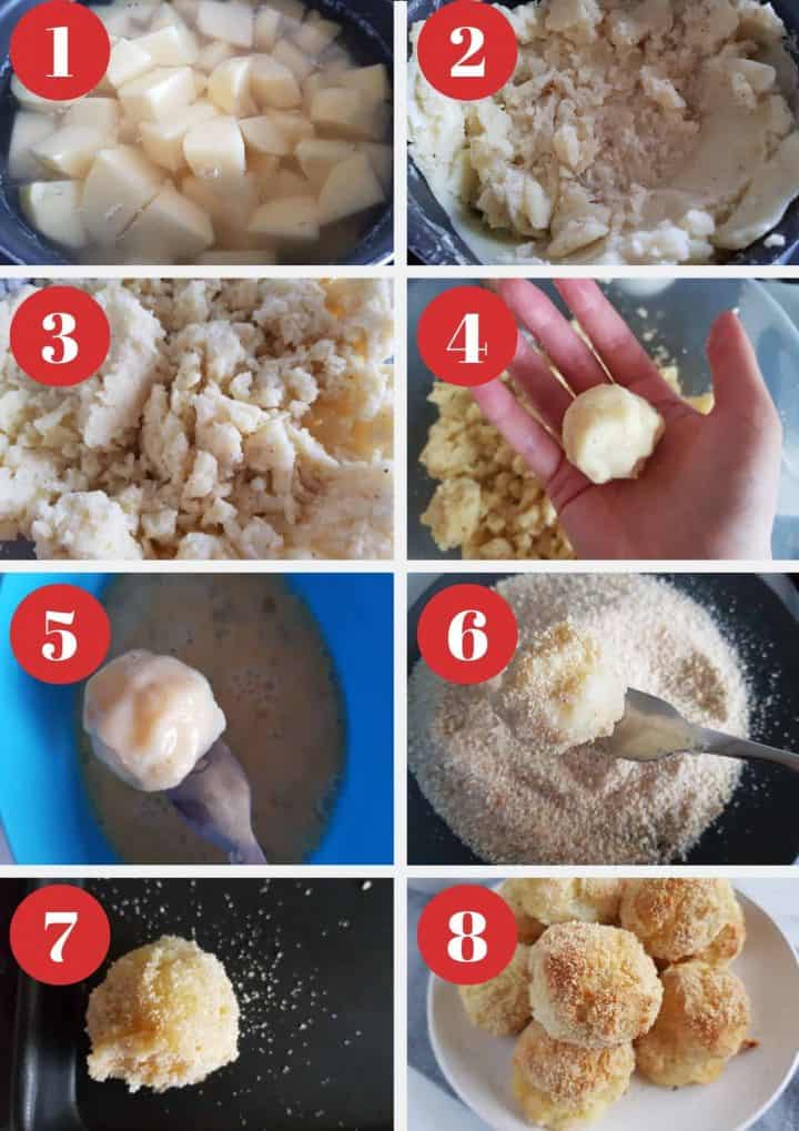 Potato and cheese balls Hint of Healthy