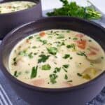 creamy chicken soup.