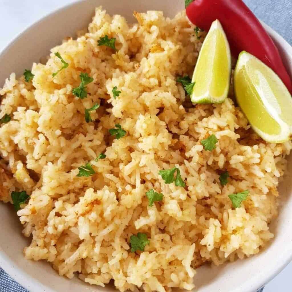 Easy Chili Lime Rice (4 Ingredients!) Hint of Healthy