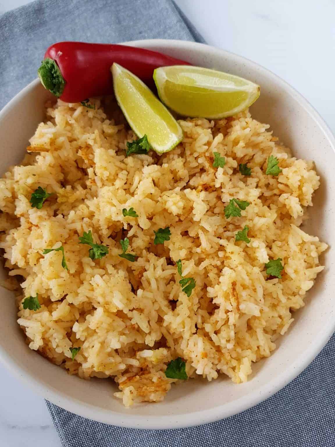 Easy Chili Lime Rice (4 Ingredients!) Hint of Healthy