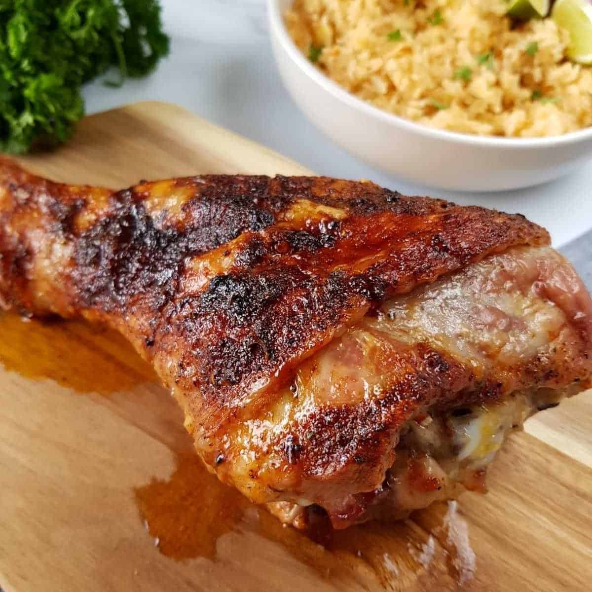 Healthy Moroccan Roasted Turkey Drumstick Hint of Healthy