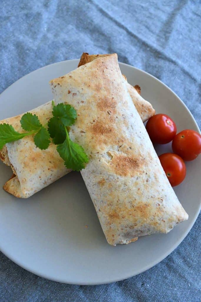 Air Fryer Bean and Cheese Chimichangas Hint of Healthy