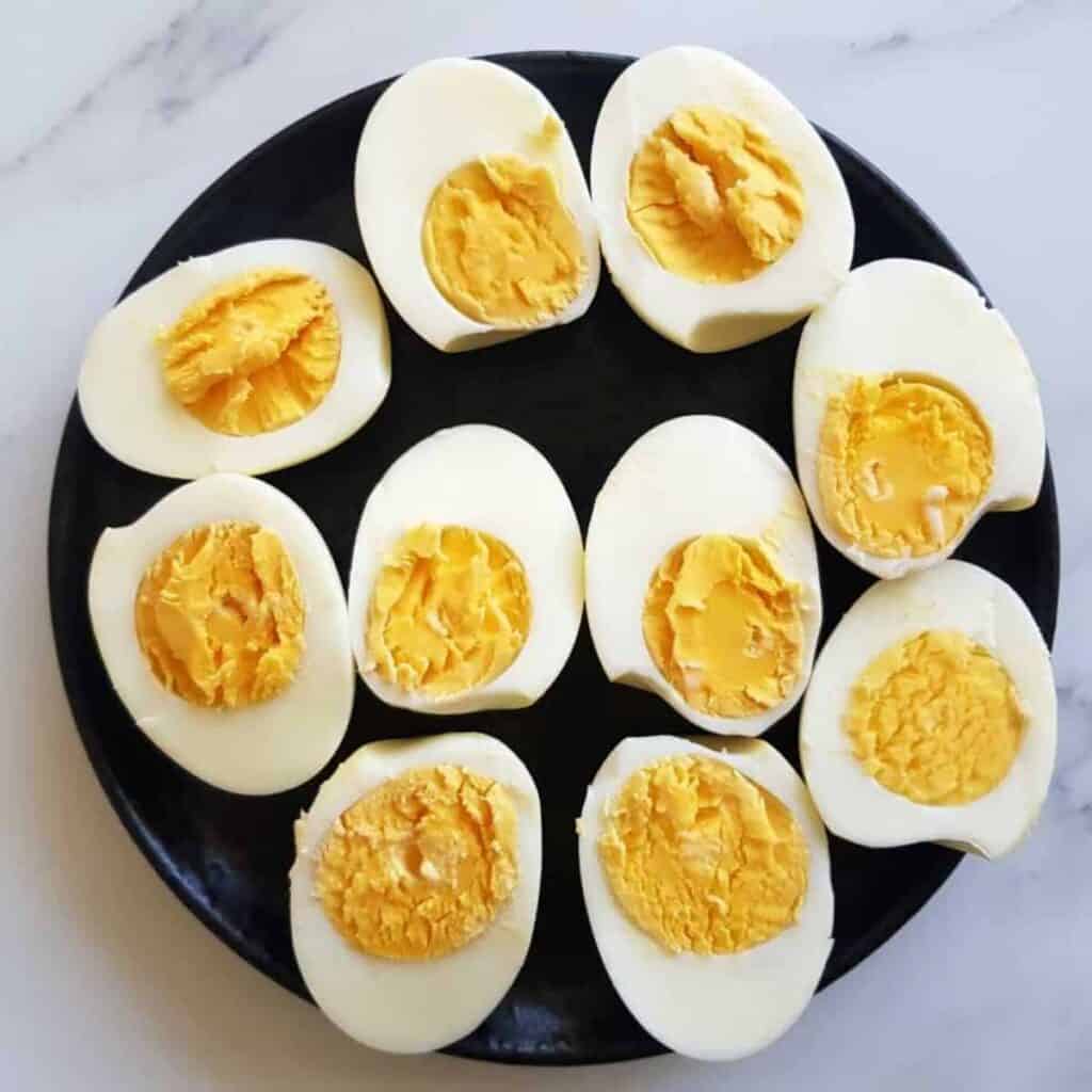 Air Fryer Hard Boiled Eggs Hint of Healthy