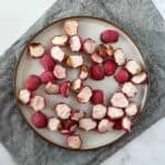 Roasted radishes on a plate.