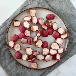 Roasted radishes on a plate.