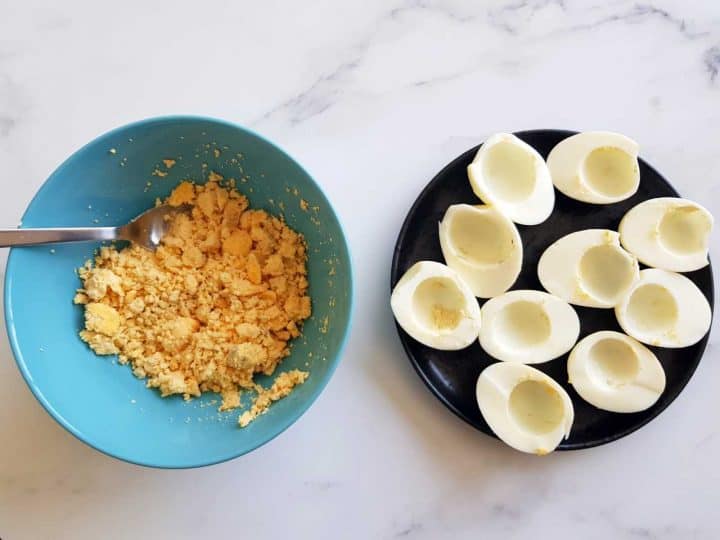 Deviled Eggs with Tuna {Easy & Quick Recipe} Hint of Healthy
