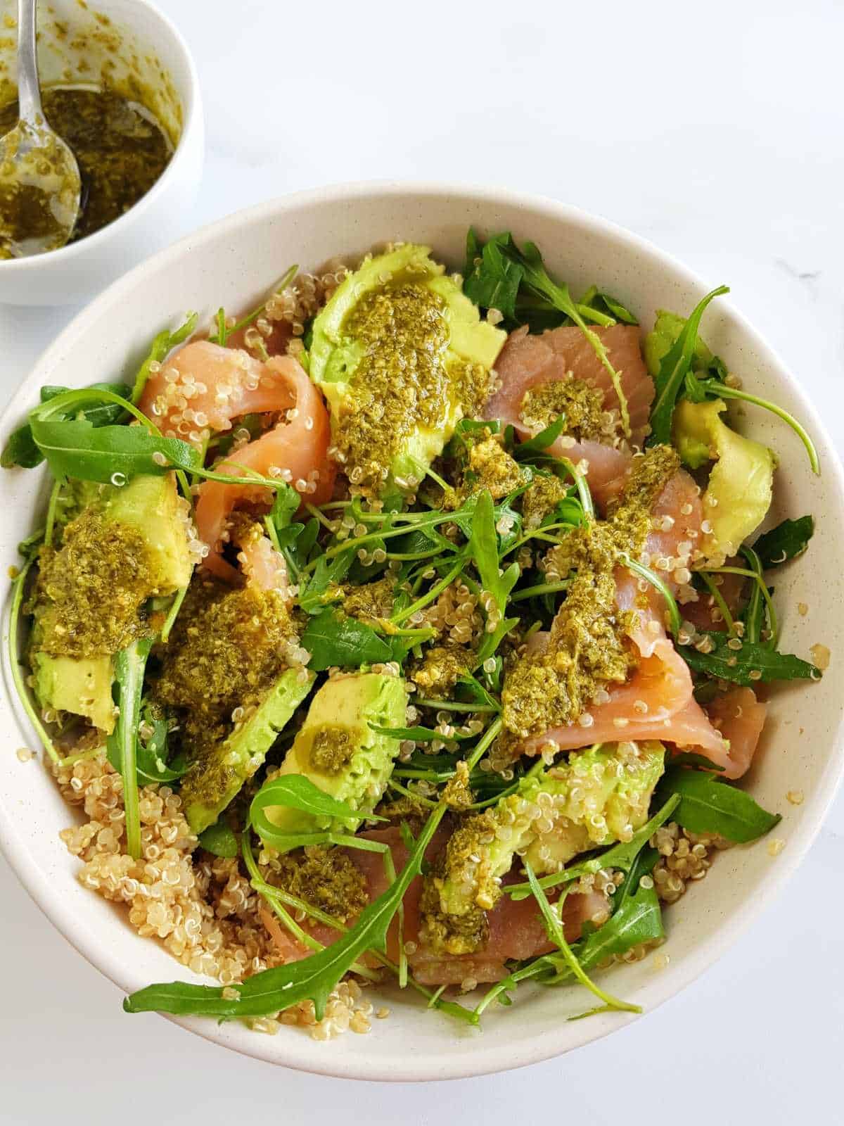 Healthy Smoked Salmon and Quinoa Salad Hint of Healthy