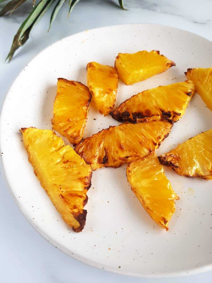 Air fryer roasted pineapple.