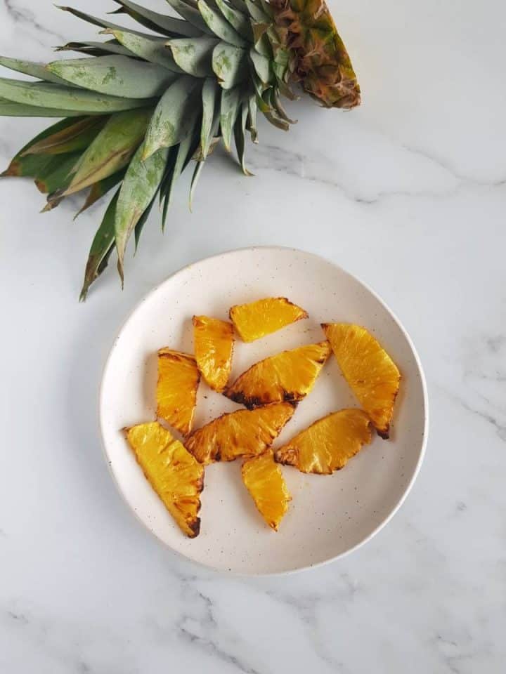 Easy Air Fryer Pineapple with Honey Hint of Healthy
