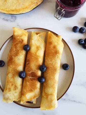 Norwegian thin pancakes.