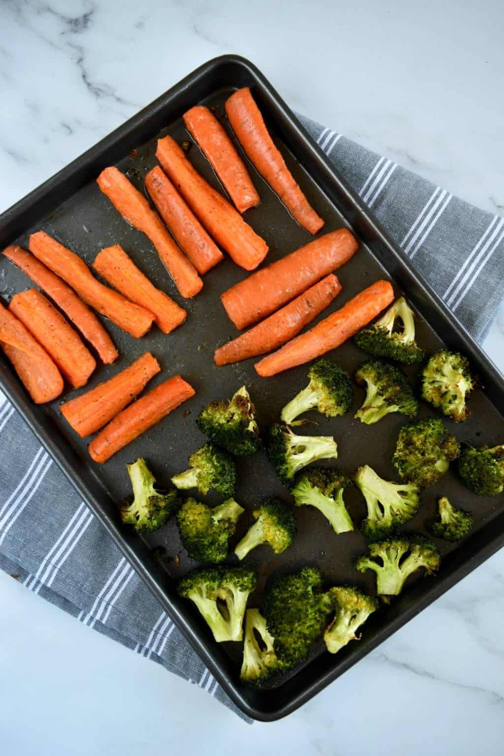 Roasted Broccoli and Carrots {Easy Side Dish} Hint of Healthy