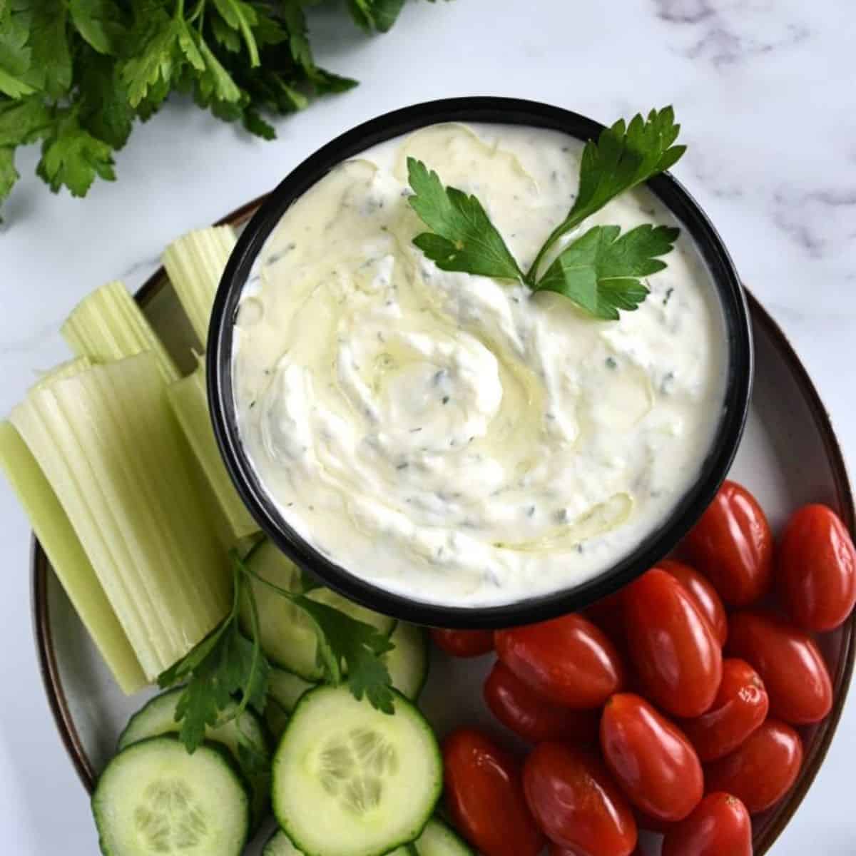 Authentic Tzatziki Sauce - Homemade Greek Yogurt Dip | Hint of Healthy
