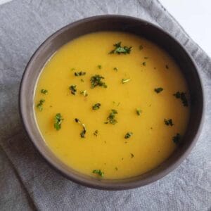 Carrot potato soup.