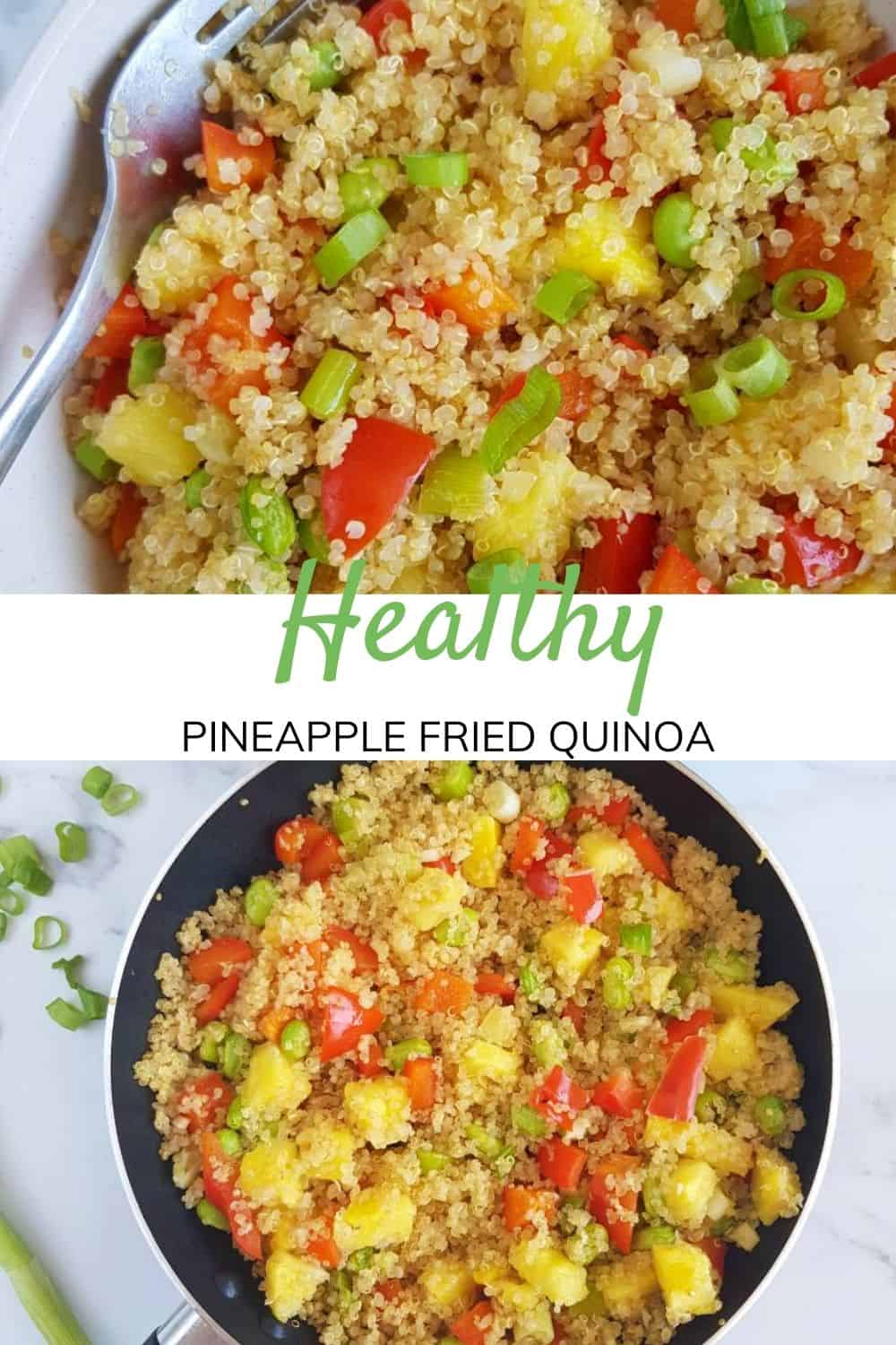 Pineapple Fried Quinoa {Easy One Skillet Meal} Hint of Healthy