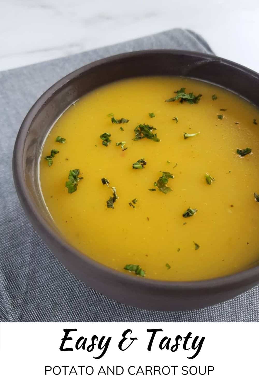 Potato and Carrot Soup {Dairy Free} Hint of Healthy