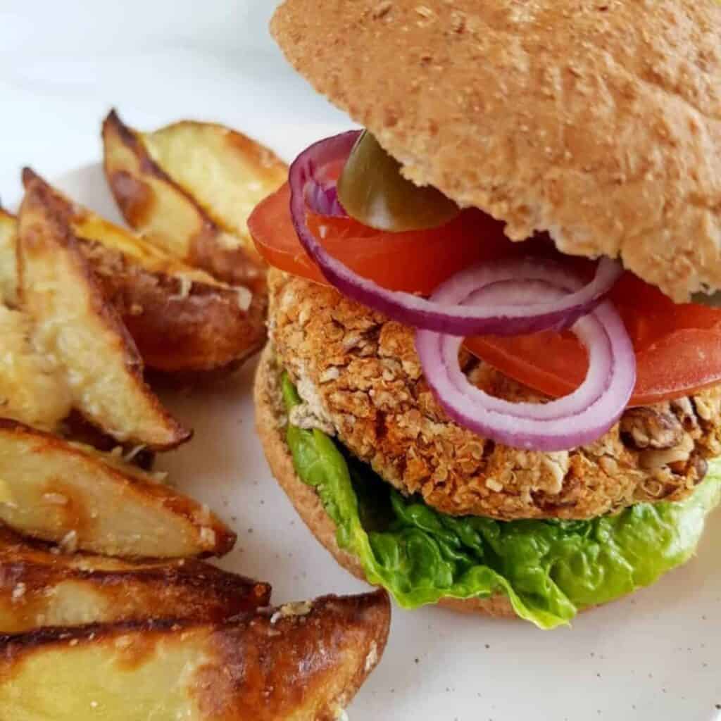 Easy Vegan Pinto Bean Burgers with Quinoa Hint of Healthy