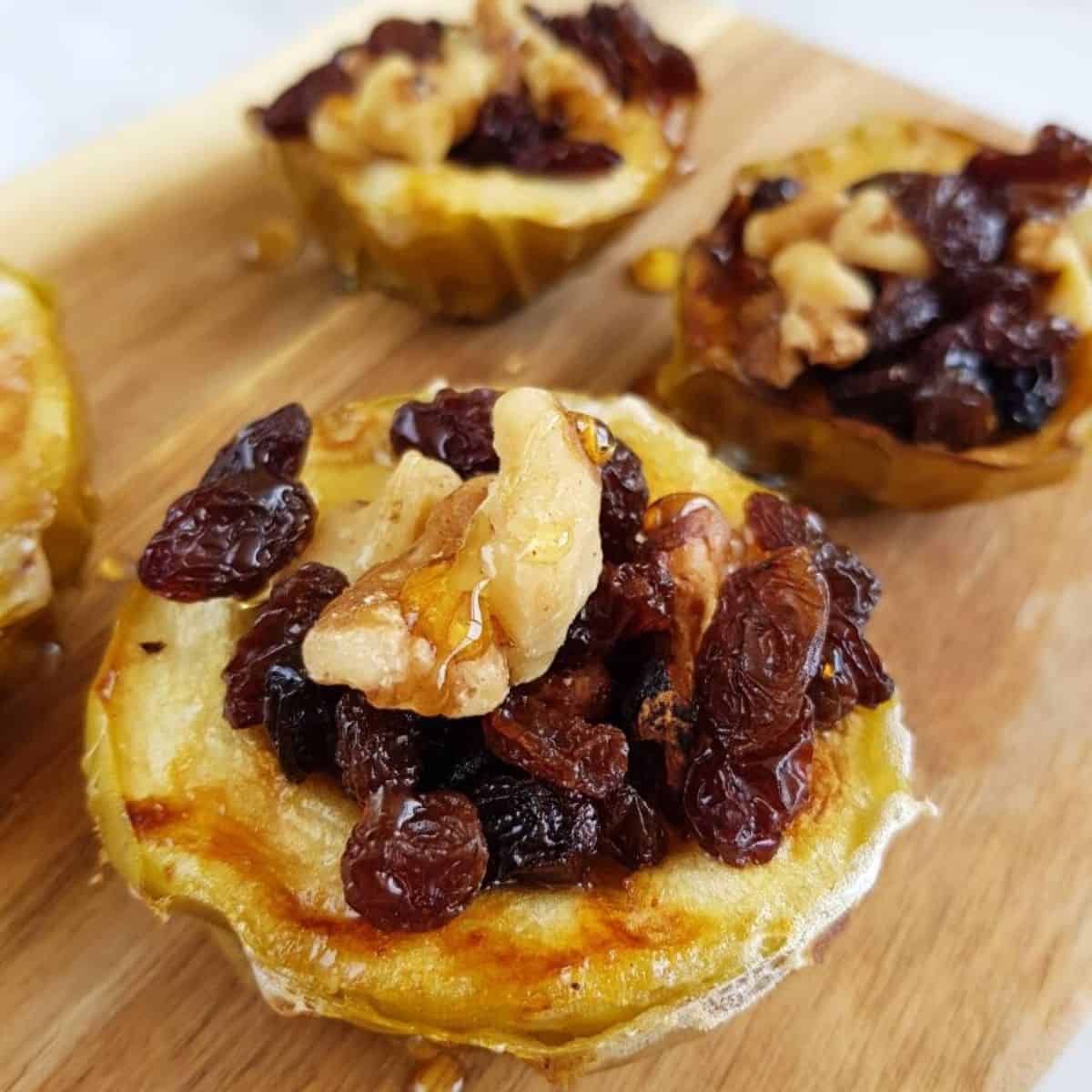 Healthy Air Fryer Baked Apples with Raisins Hint of Healthy