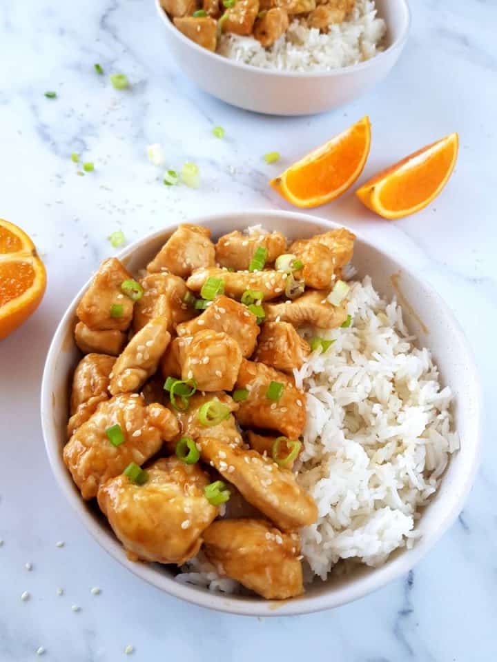 Easy Air Fryer Orange Chicken Hint of Healthy