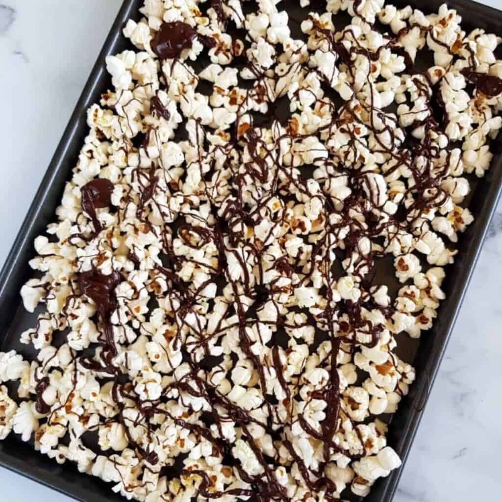 Chocolate Covered Popcorn {Healthy Snack} Hint of Healthy