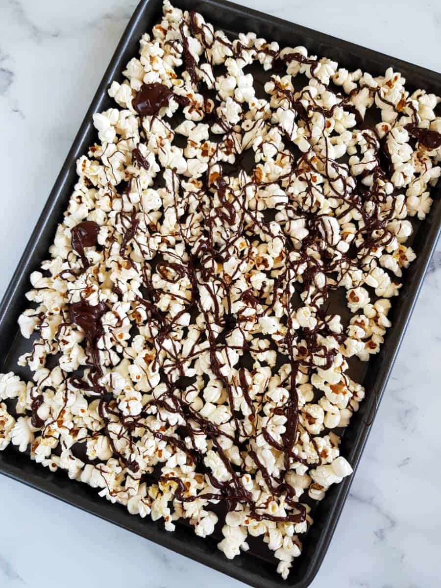 Chocolate covered popcorn.